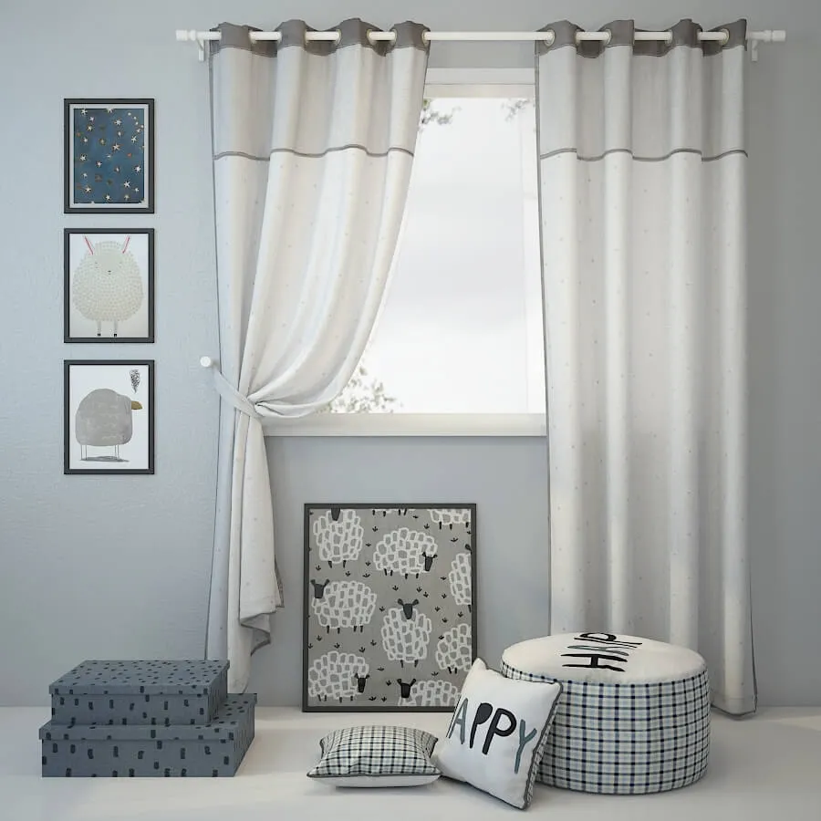 decoration - Curtain and decor 11 3D Model