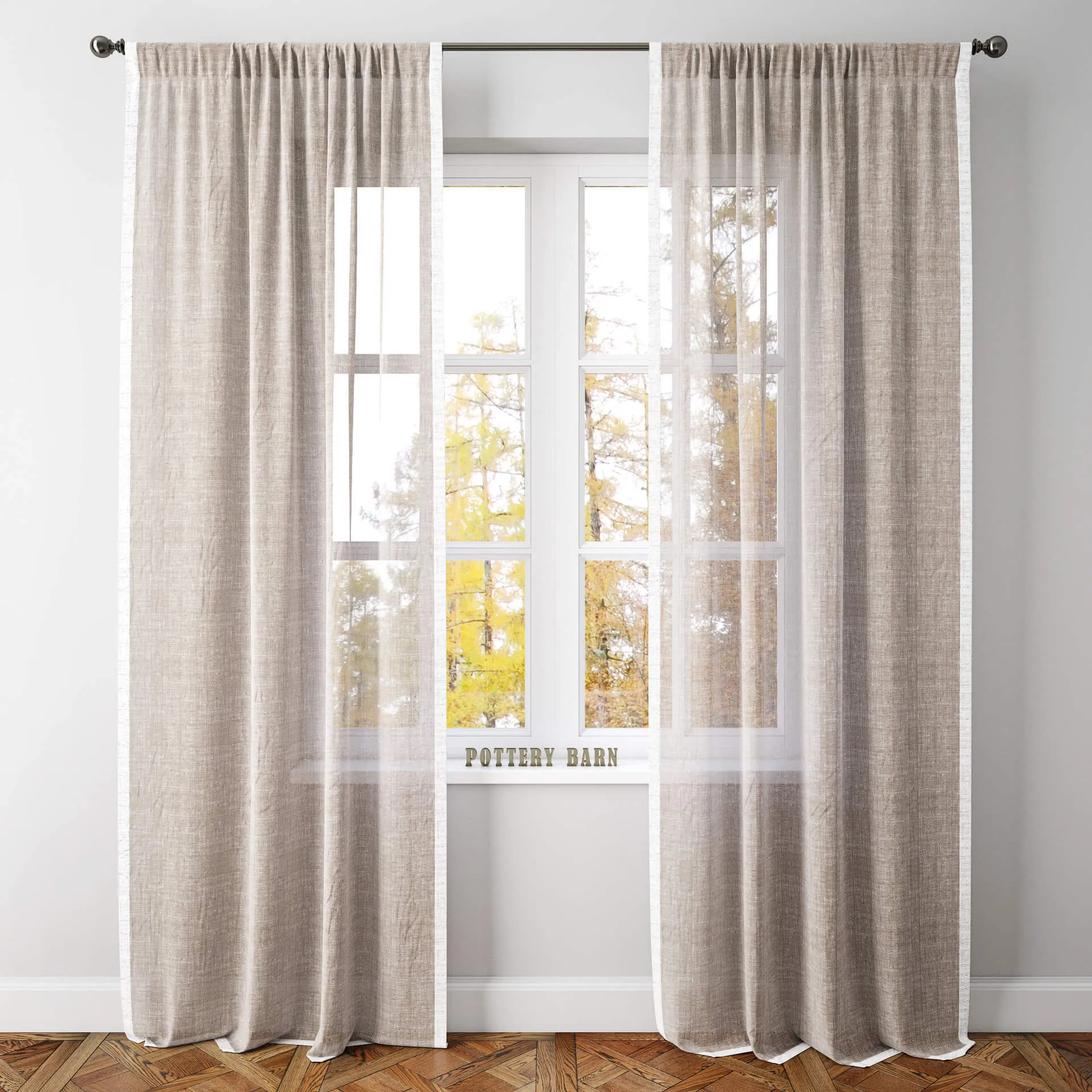 decoration - Curtain Pottery Barn 08 3D Model