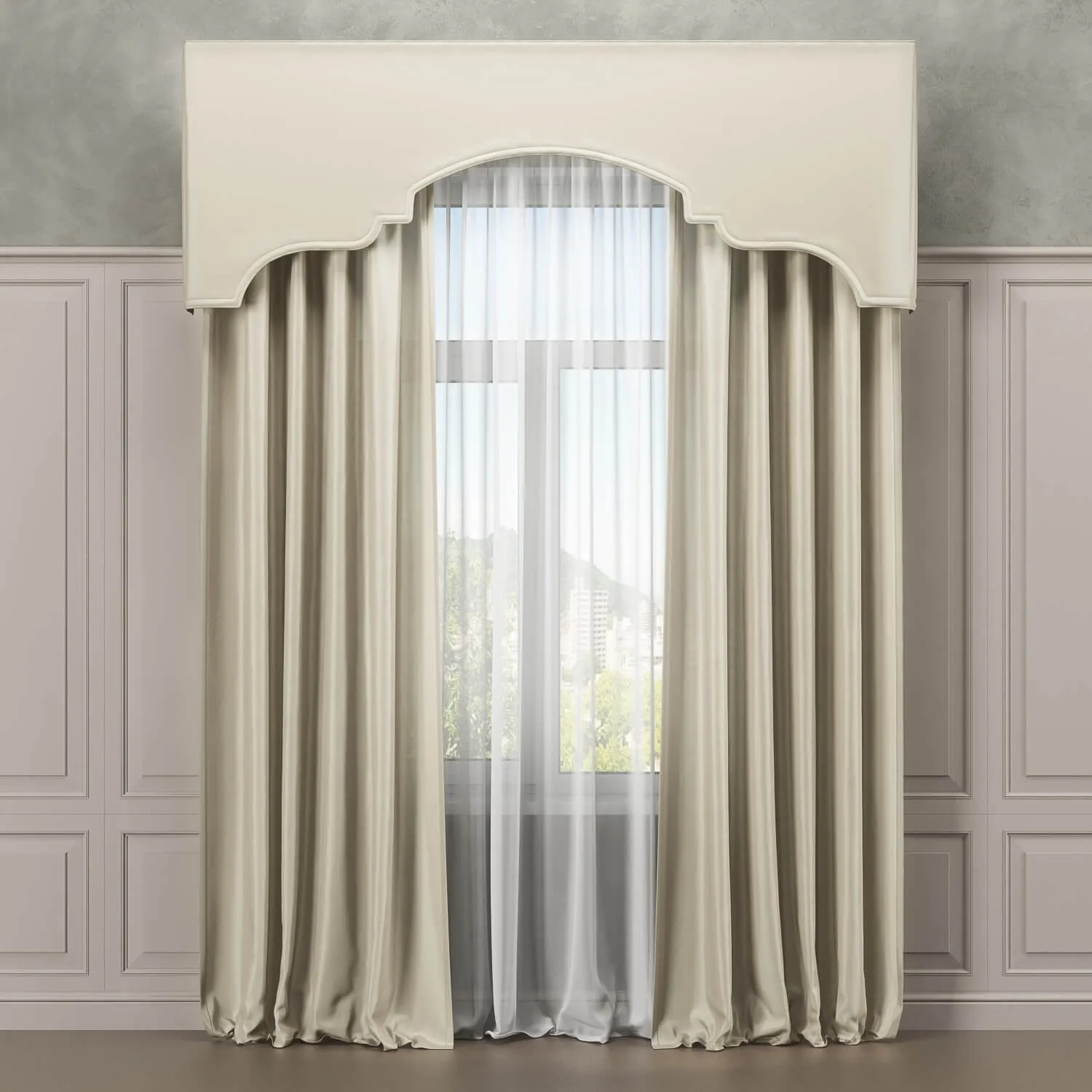 decoration - Curtains 001 3 3D Model