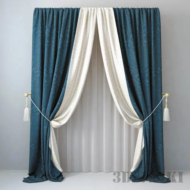 decoration - Curtains 1 3D Model