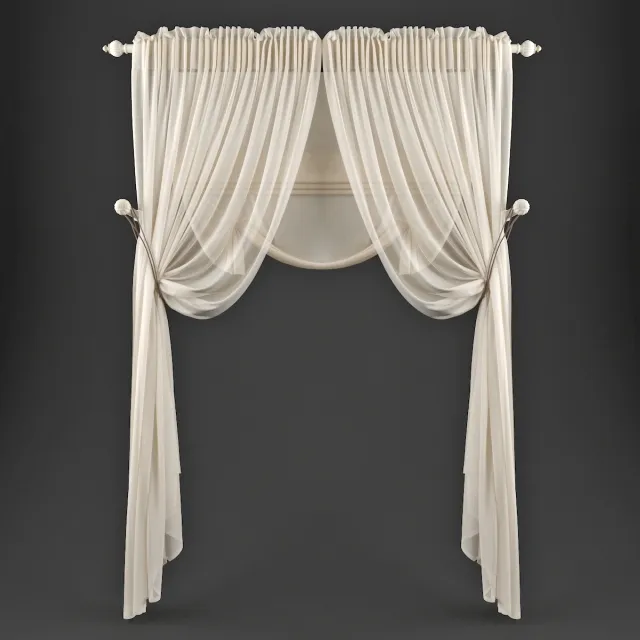 decoration - Curtains 50 2 3D Model