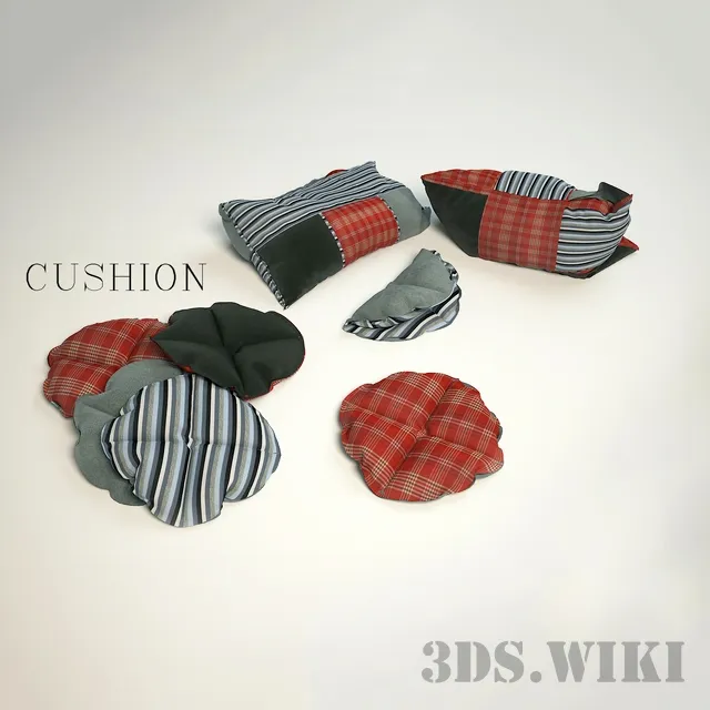 decoration - Cushion set 3D Model