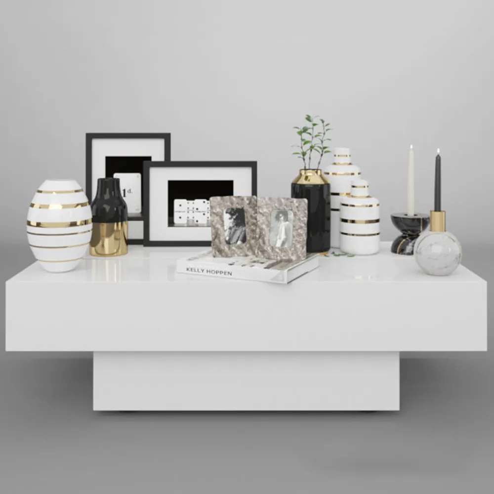 decoration - Картинки вазы и подсвечники со свечами 3D Model