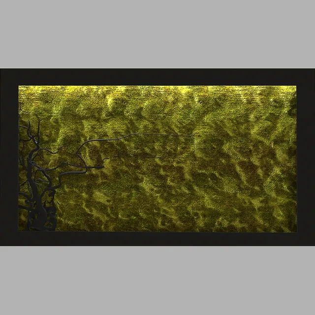 decoration - стабилизированый мох 3D Model