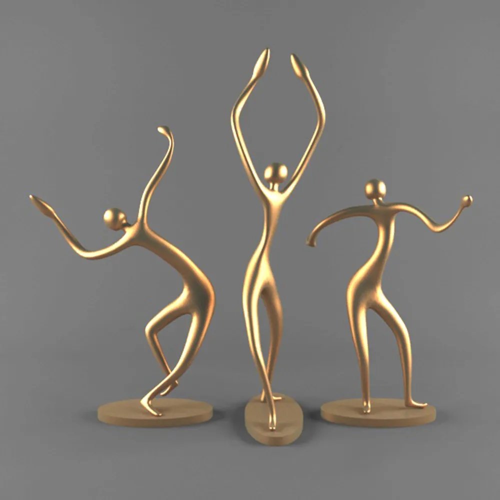 decoration - Dancing figurines 3D Model