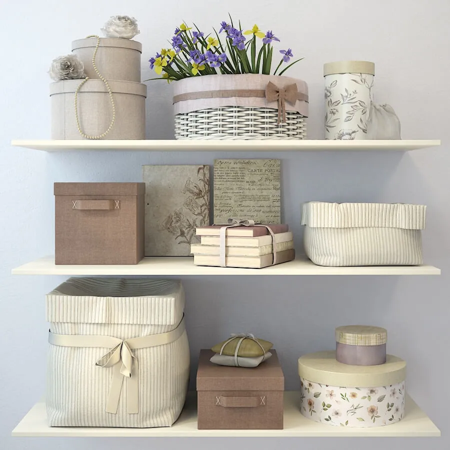 decoration - Decor beige color 3D Model