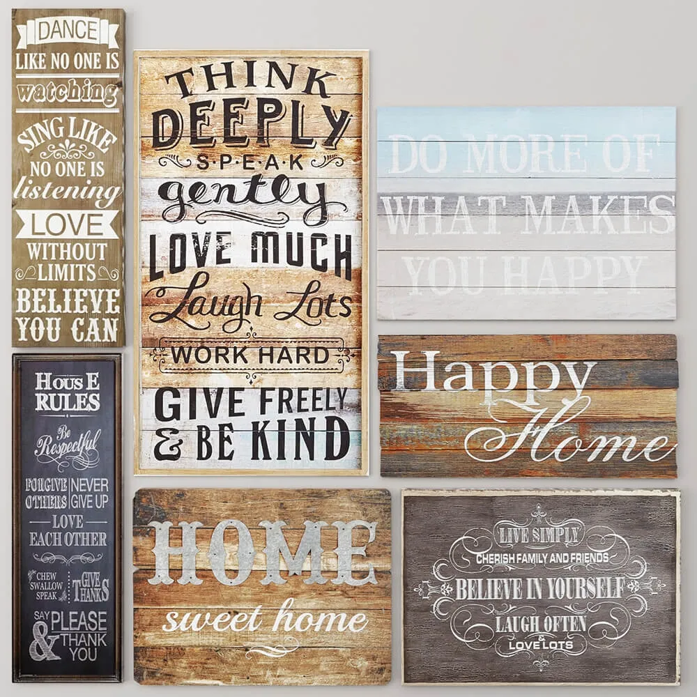 decoration - Decor  boards  pictures  set 1 3D Model