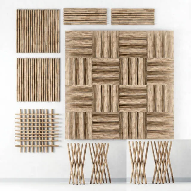 decoration - Decor of bamboo 3D Model