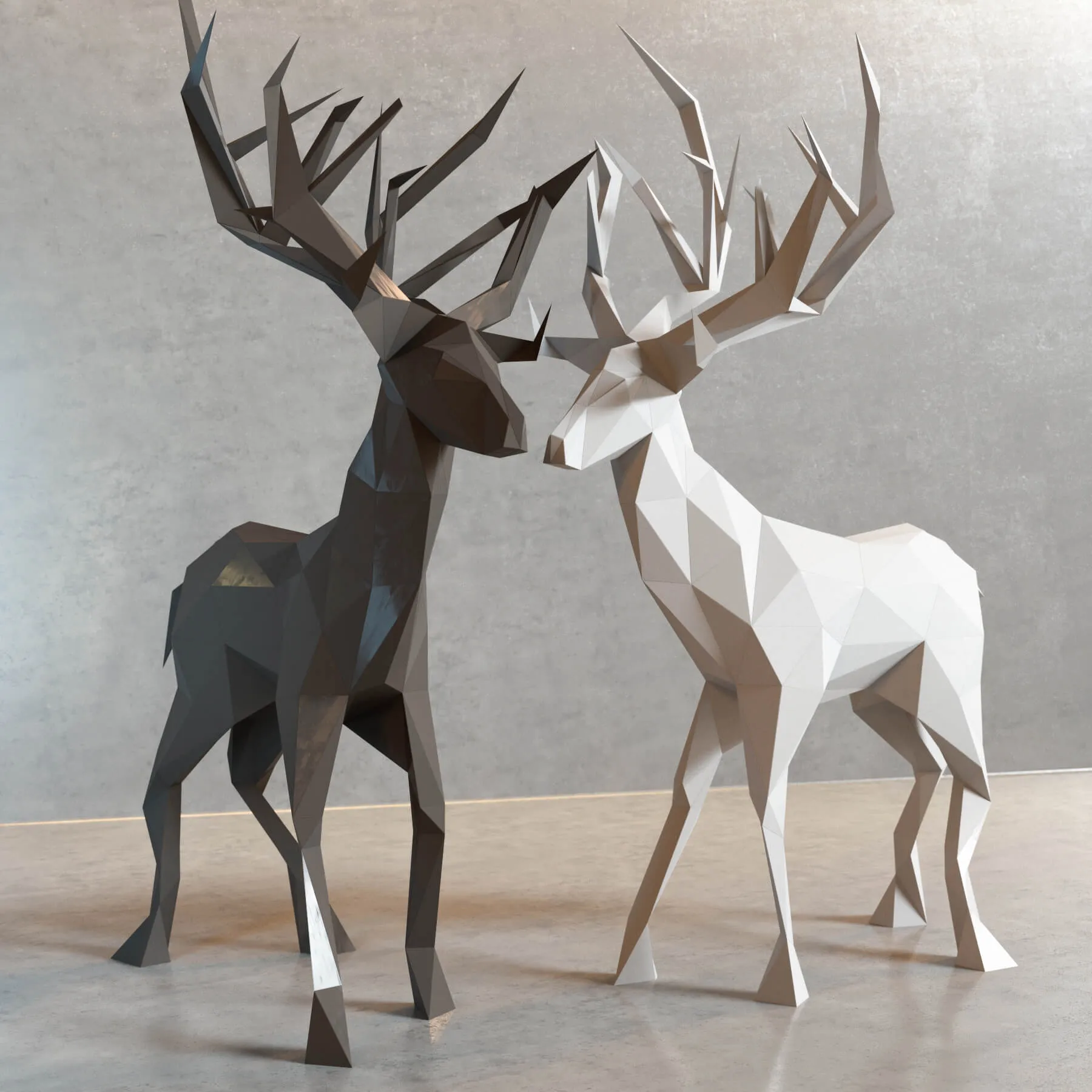 decoration - Decor of deer 02 3D Model