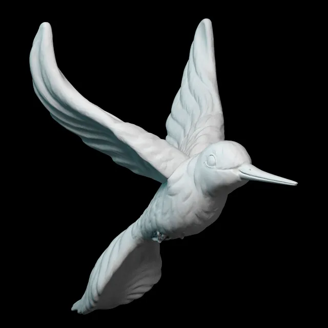 decoration - Decor of hummingbird 003 3D Model