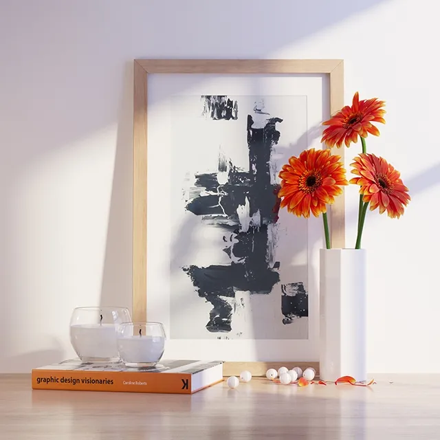 decoration - Decor Set ORANGE 3D Model