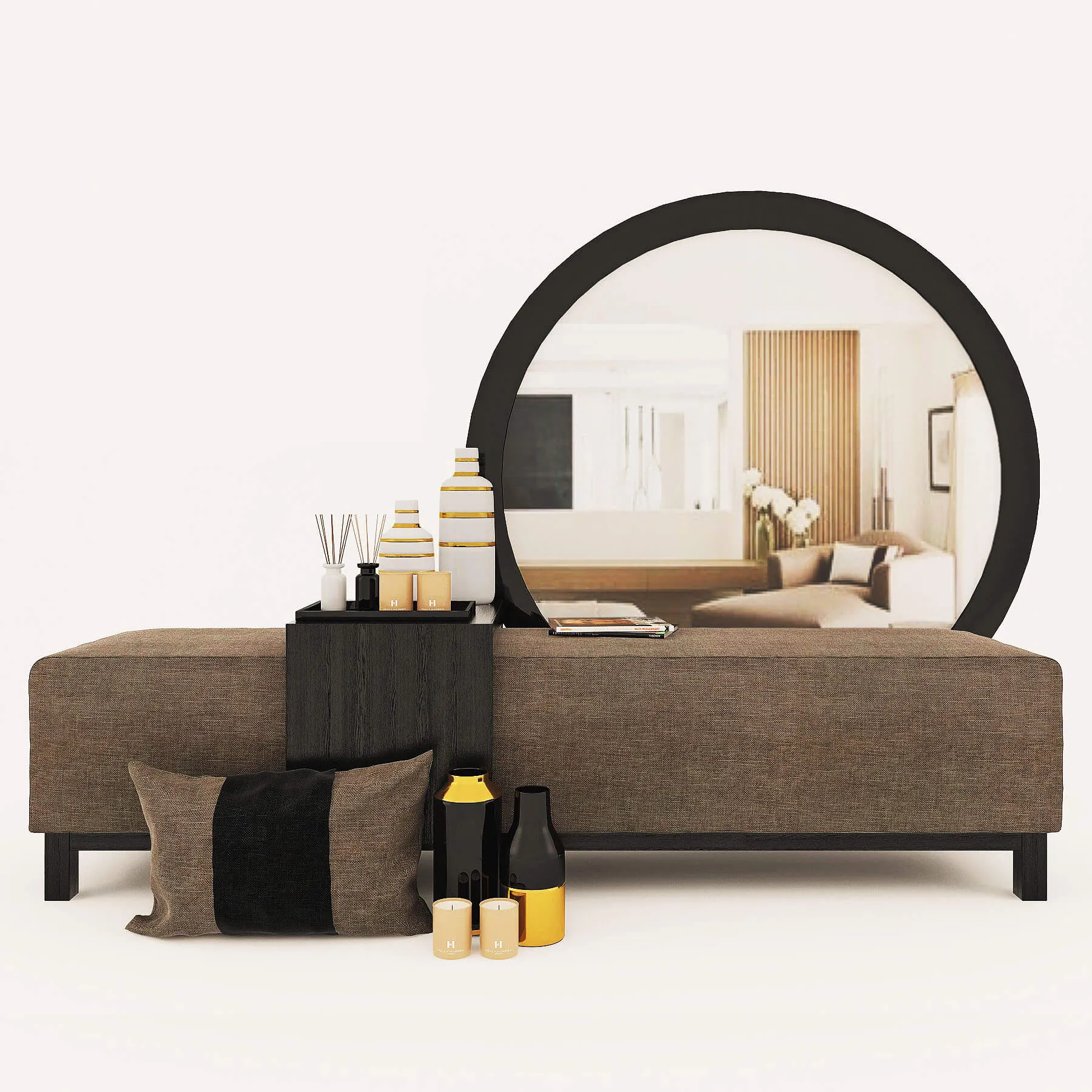 decoration - Decor set with mirror 89 3D Model