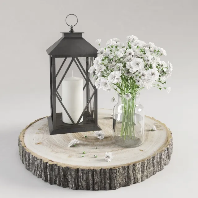 decoration - Decor with flowers 3D Model