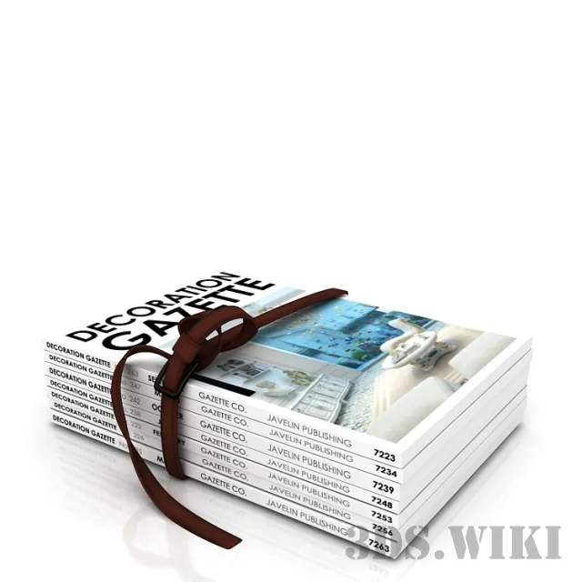 decoration - Decoration  Magazine Set 3D Model