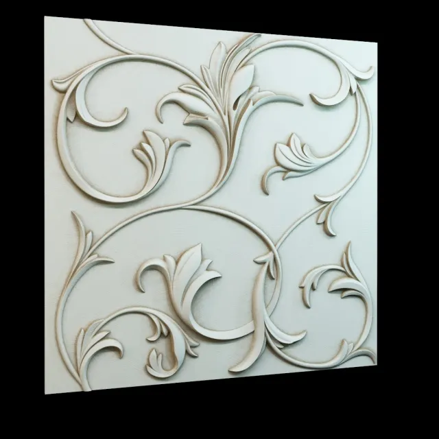 decoration - Decorative 3D panel P-4 3D Model