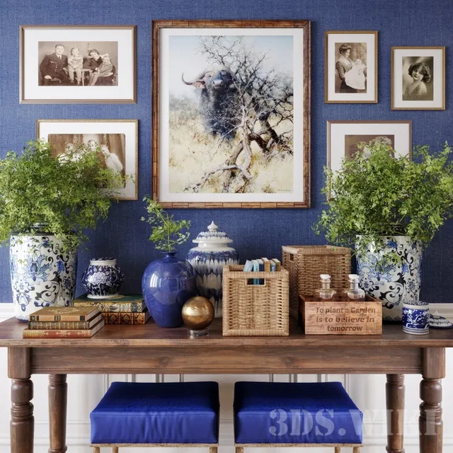 decoration - Decorative console set 3D Model