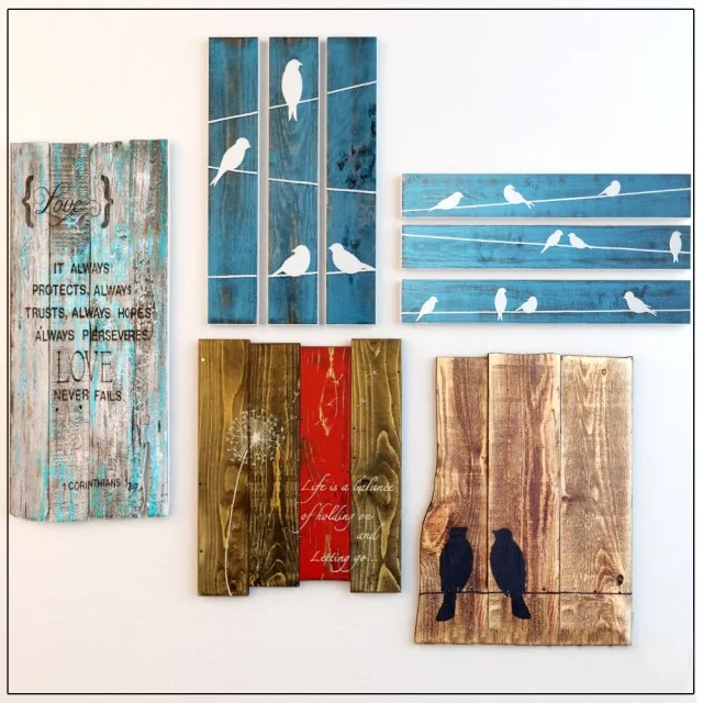 decoration - Decorative plates with boards 3D Model