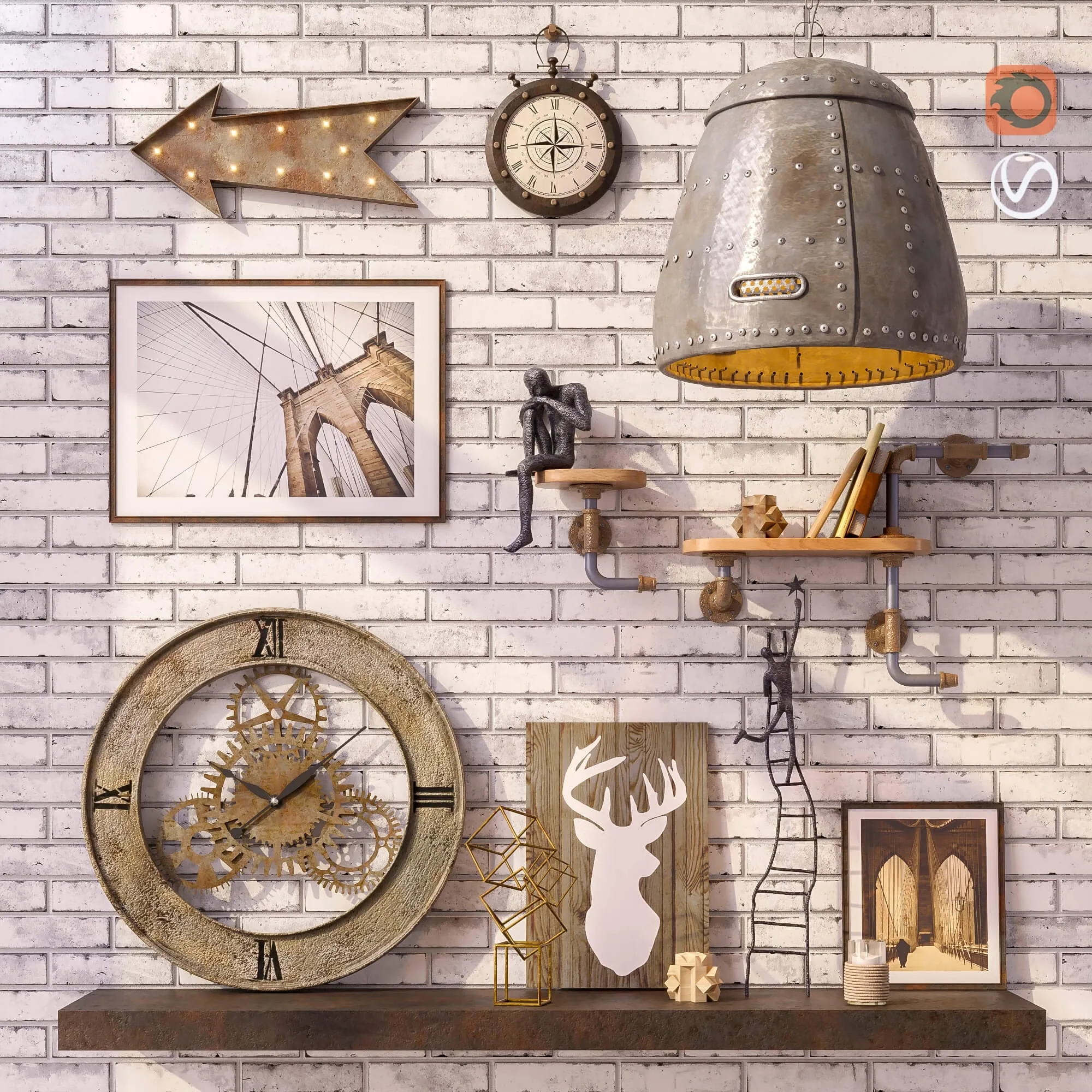 decoration - Decorative set  0078 3D Model