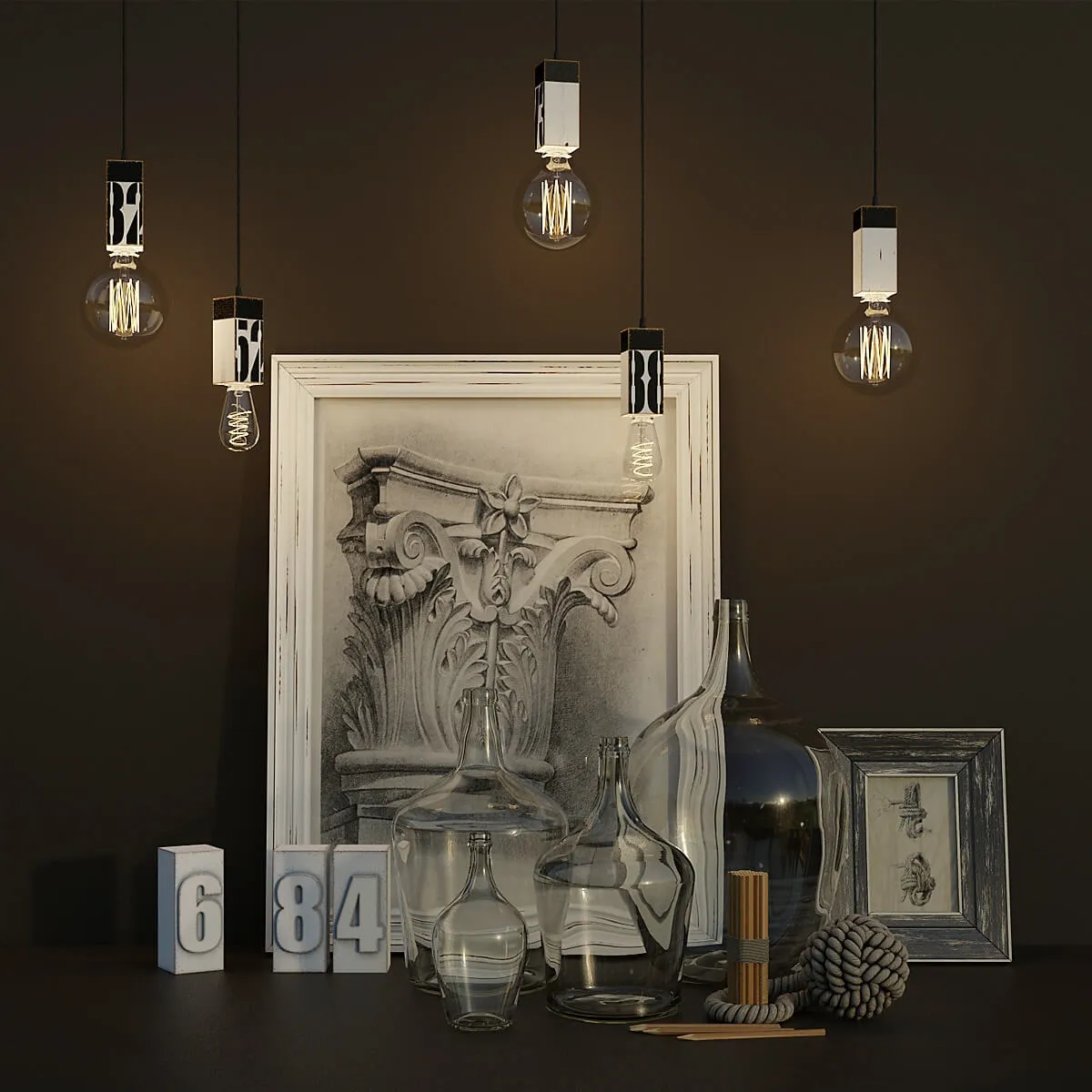 decoration - Decorative set   5656 3D Model