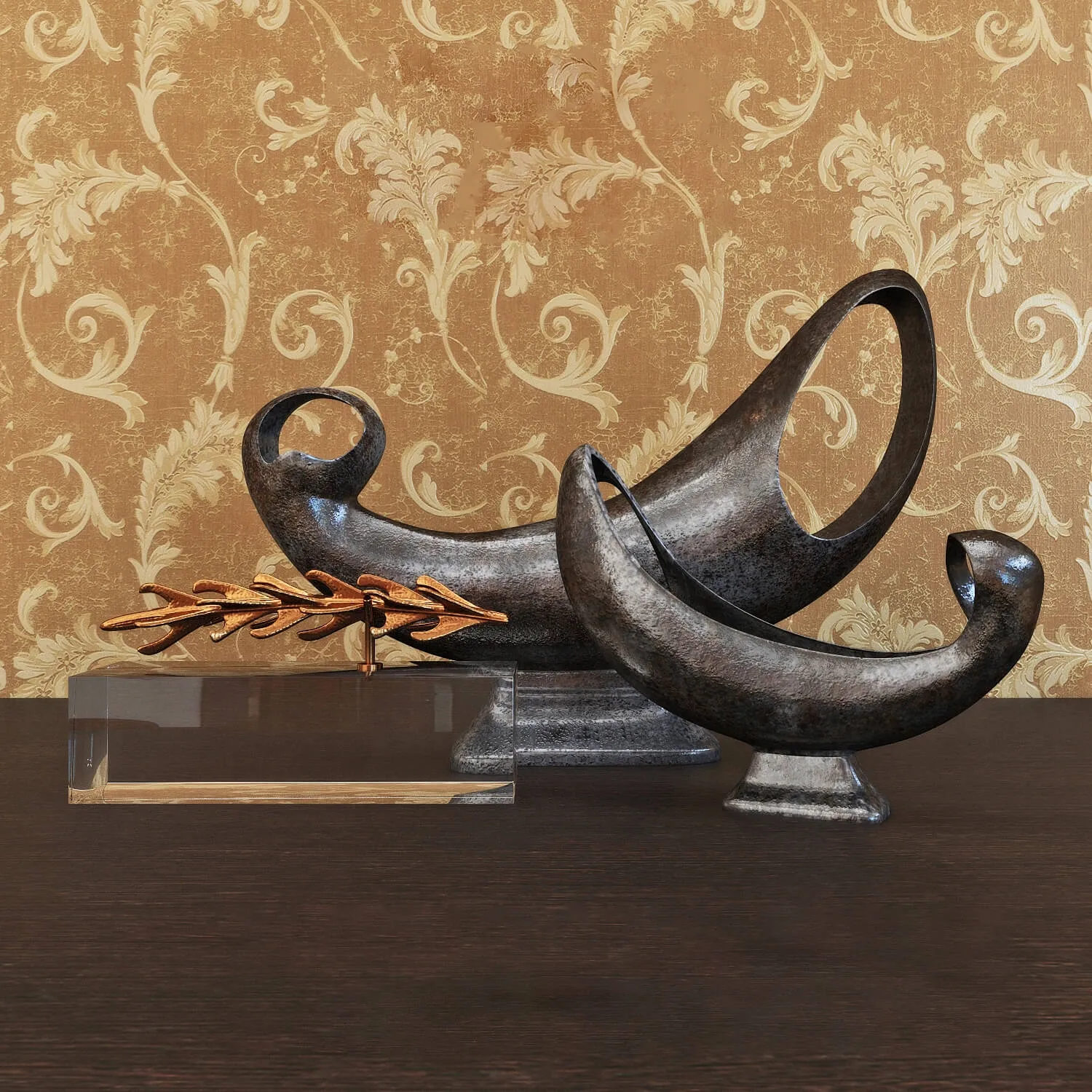 decoration - Decorative set Alcobaca Compote 3D Model