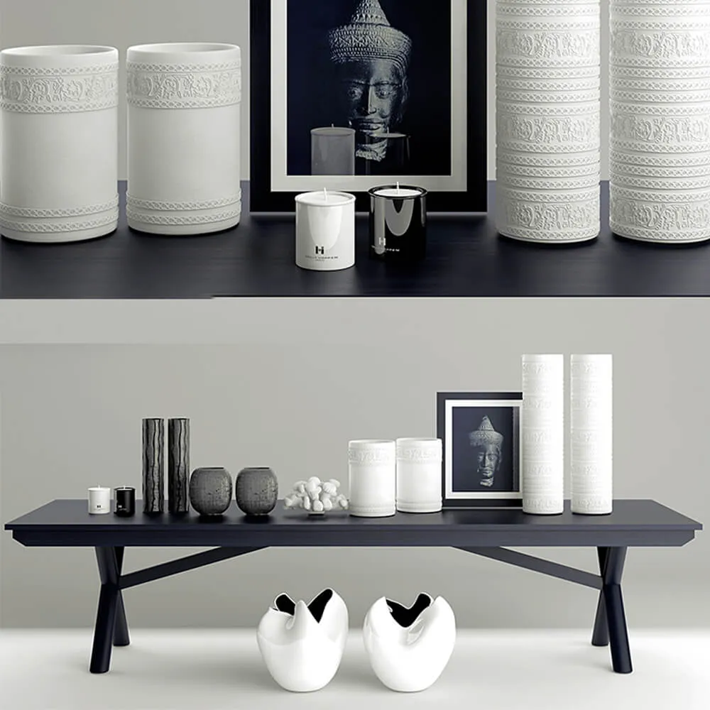 decoration - Decorative set by Kelly Hoppen 3D Model