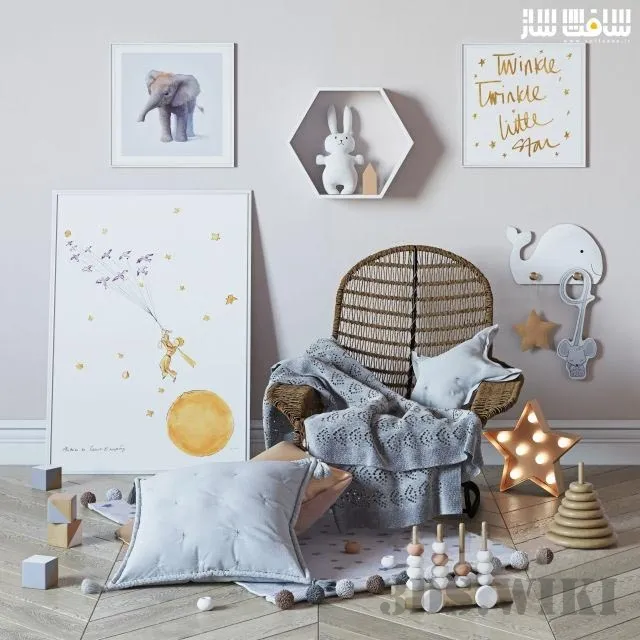 decoration - Decorative set for baby 3D Model