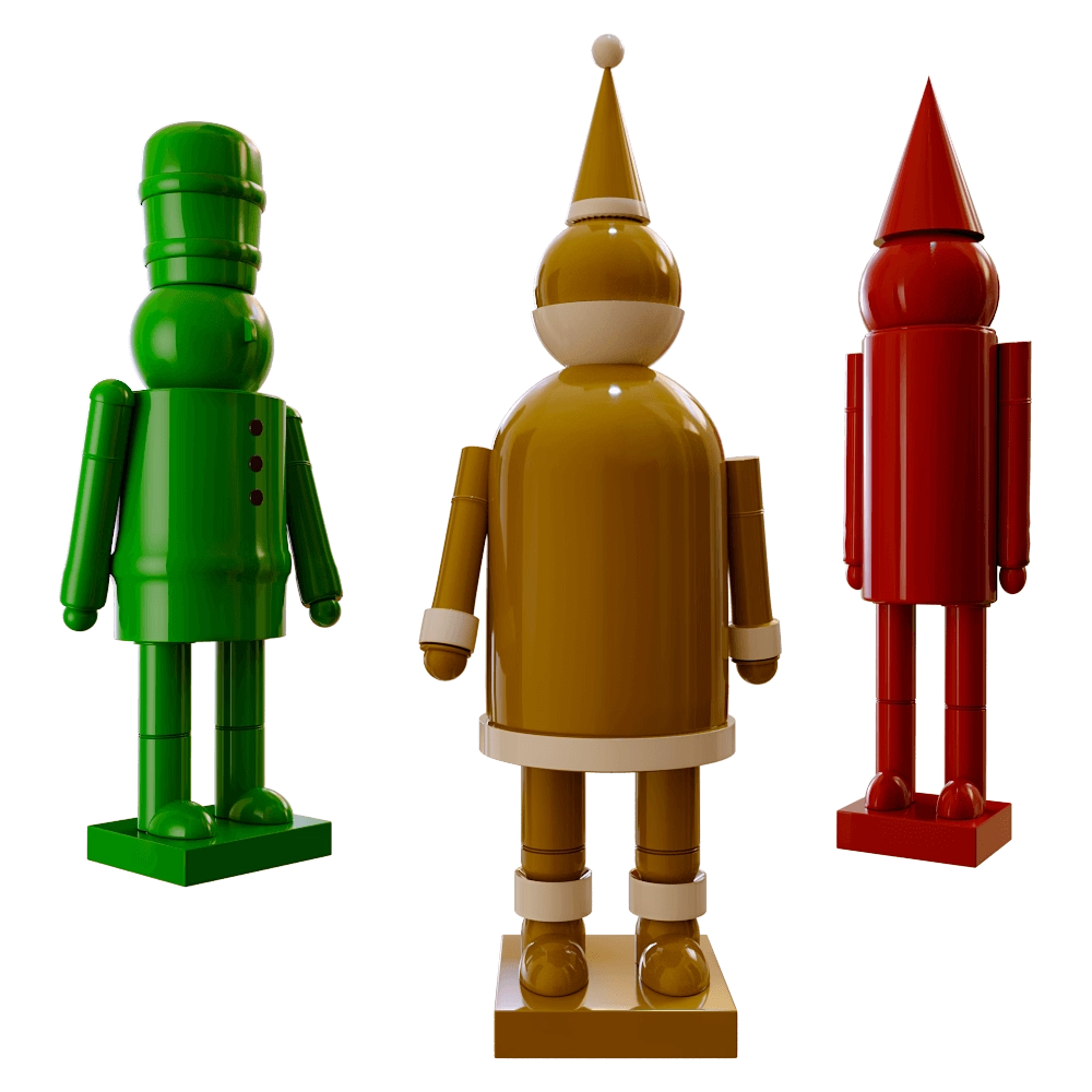 decoration - Decorative set Nutcracker 3D Model