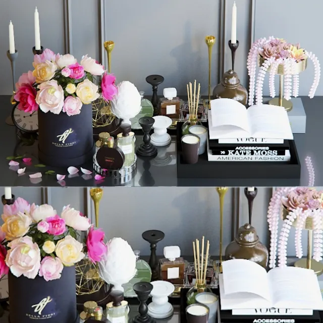 decoration - Decorative set of 4 3D Model