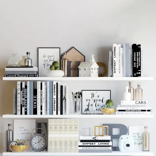 decoration - Decorative set of books 3D Model