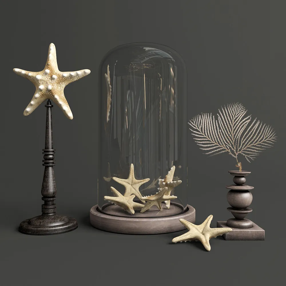 decoration - Decorative set of the red sea 3D Model