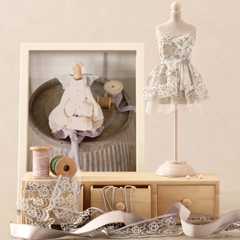 decoration - Decorative set with a mini mannequin 3D Model