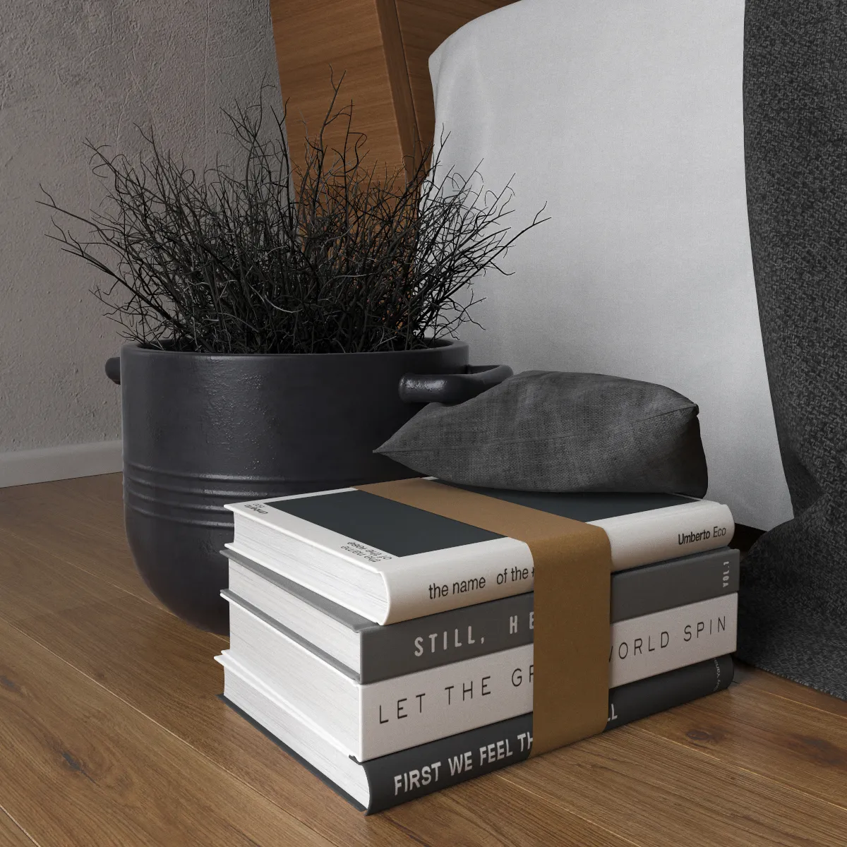 decoration - Decorative set with books 04 3D Model