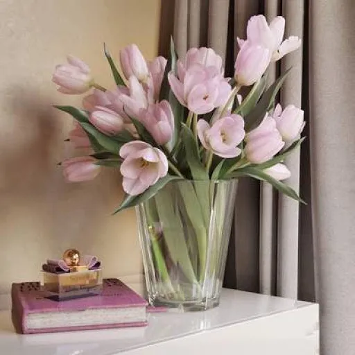 decoration - Decorative set with tulips 3D Model
