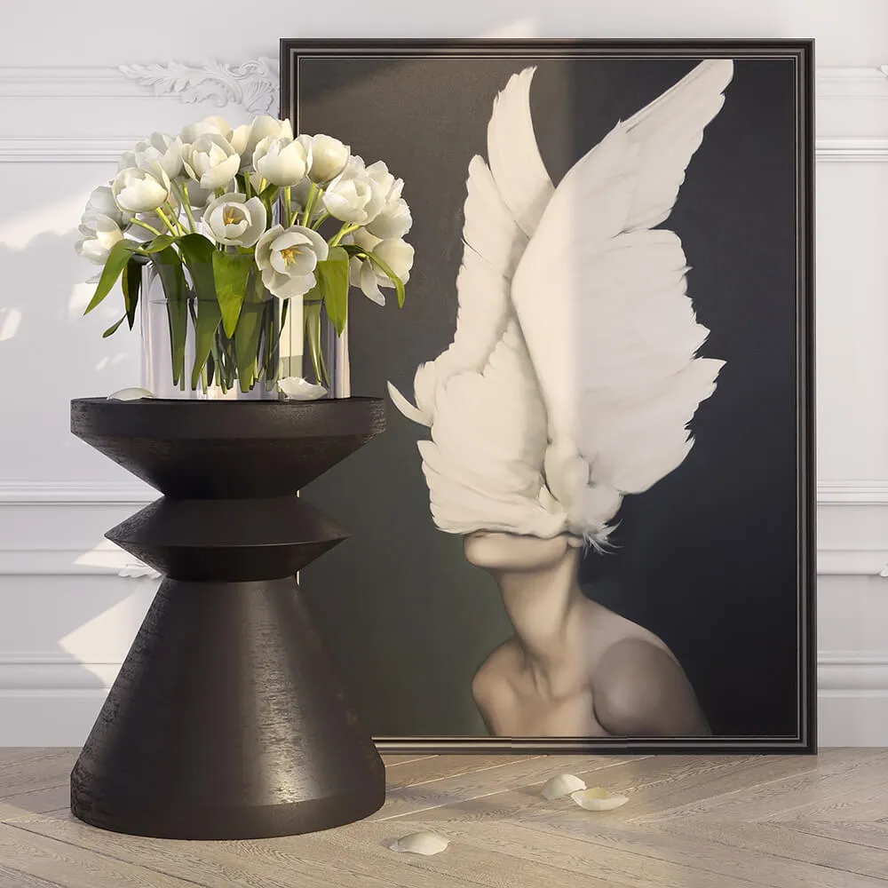 decoration - Decorative set with tulips 3D Model