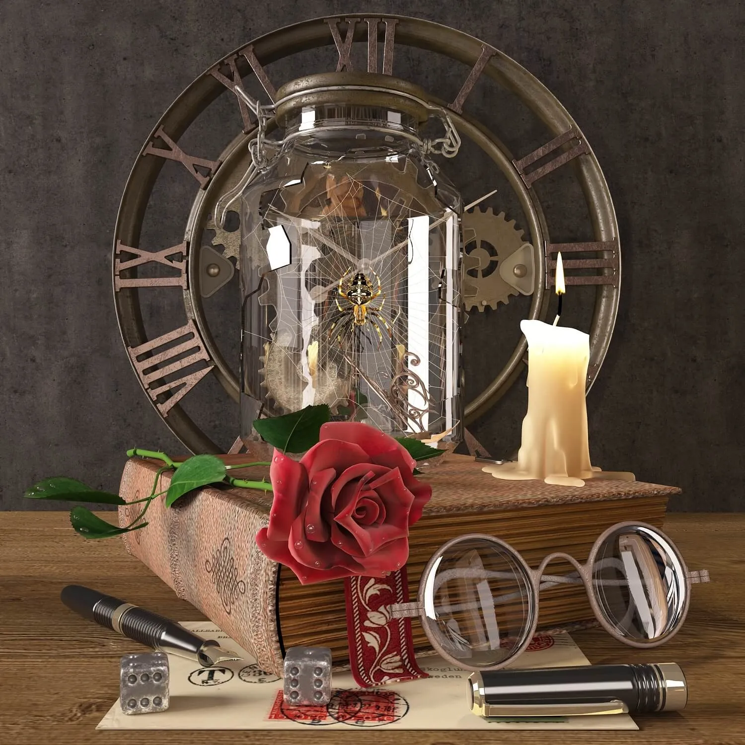 decoration - Decorative set_02 8 3D Model