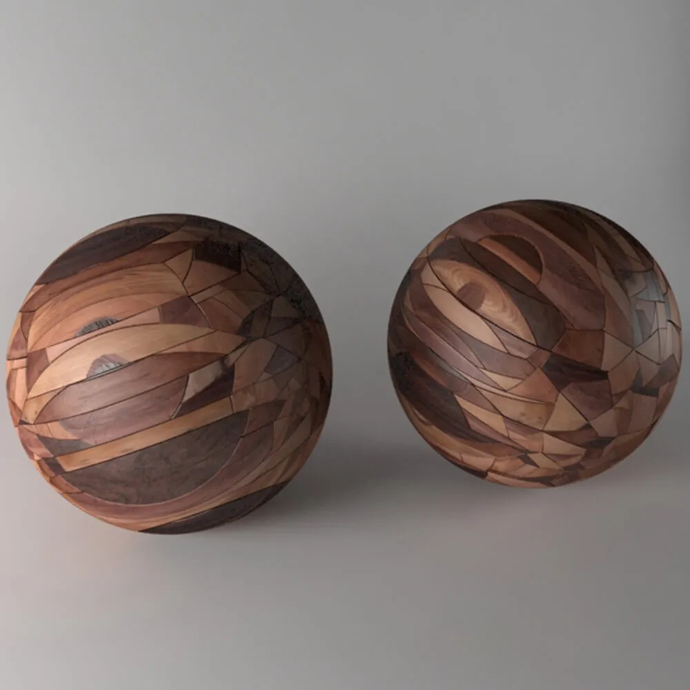 decoration - Decorative wooden balls 3D Model