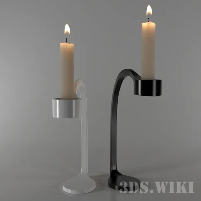 decoration - Designer Candlesticks 3D Model