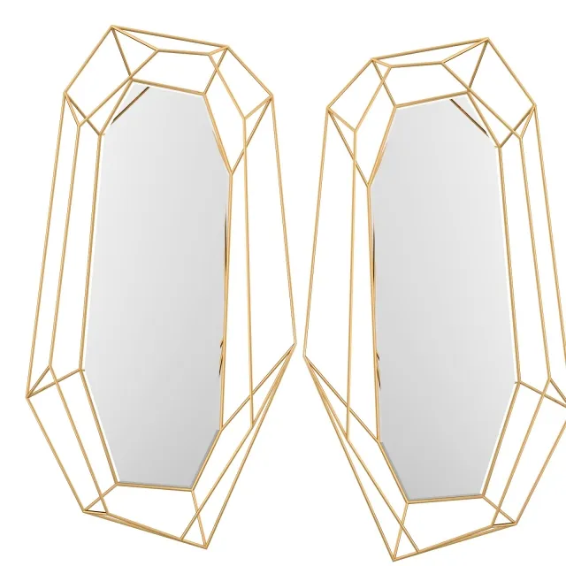 decoration - Diamond big mirror 3D Model