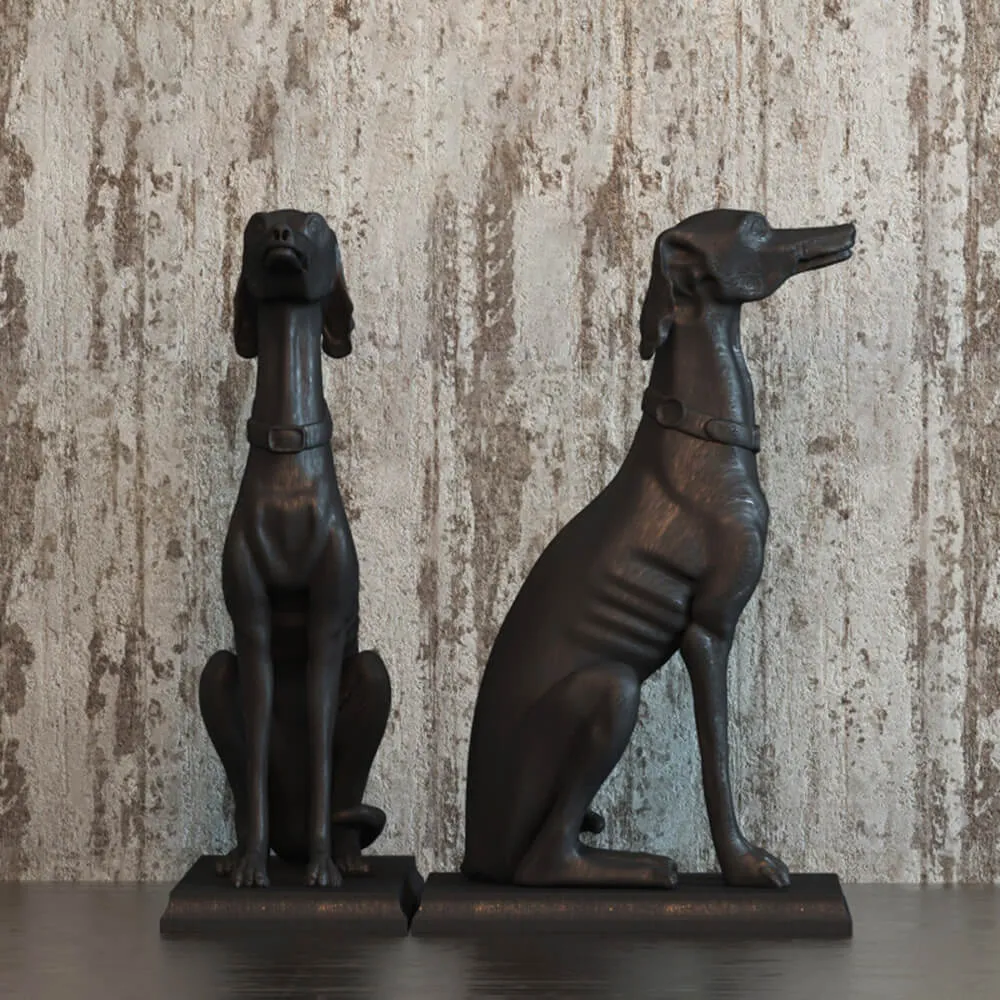 decoration - Dog figurine - Chelini Art.707 3D Model