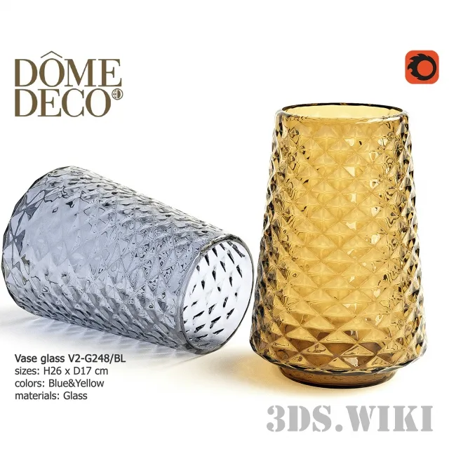 decoration - DomeDeco vases 3D Model