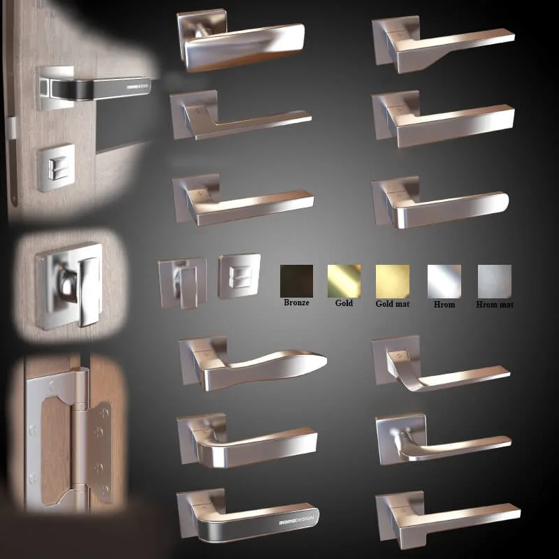 decoration - Door handles 12 pcs. (5 colors) Colombo (part 2) 3D Model