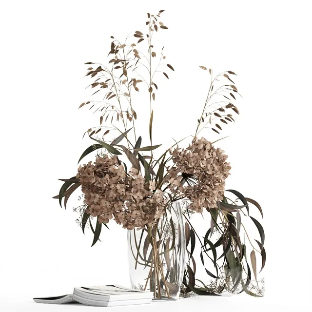 decoration - Dry bouquet 3D Model