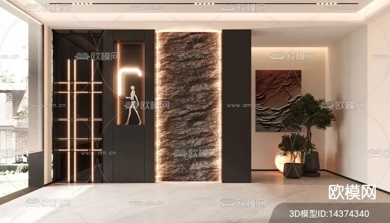 DECORATION - ENTRANCE - CORONA - 3D MODEL - 1181