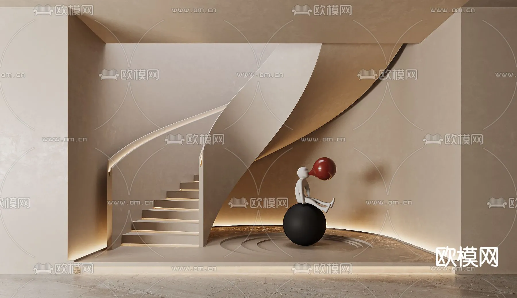 DECORATION - ENTRANCE - VRAY / CORONA - 3D MODEL - 1093