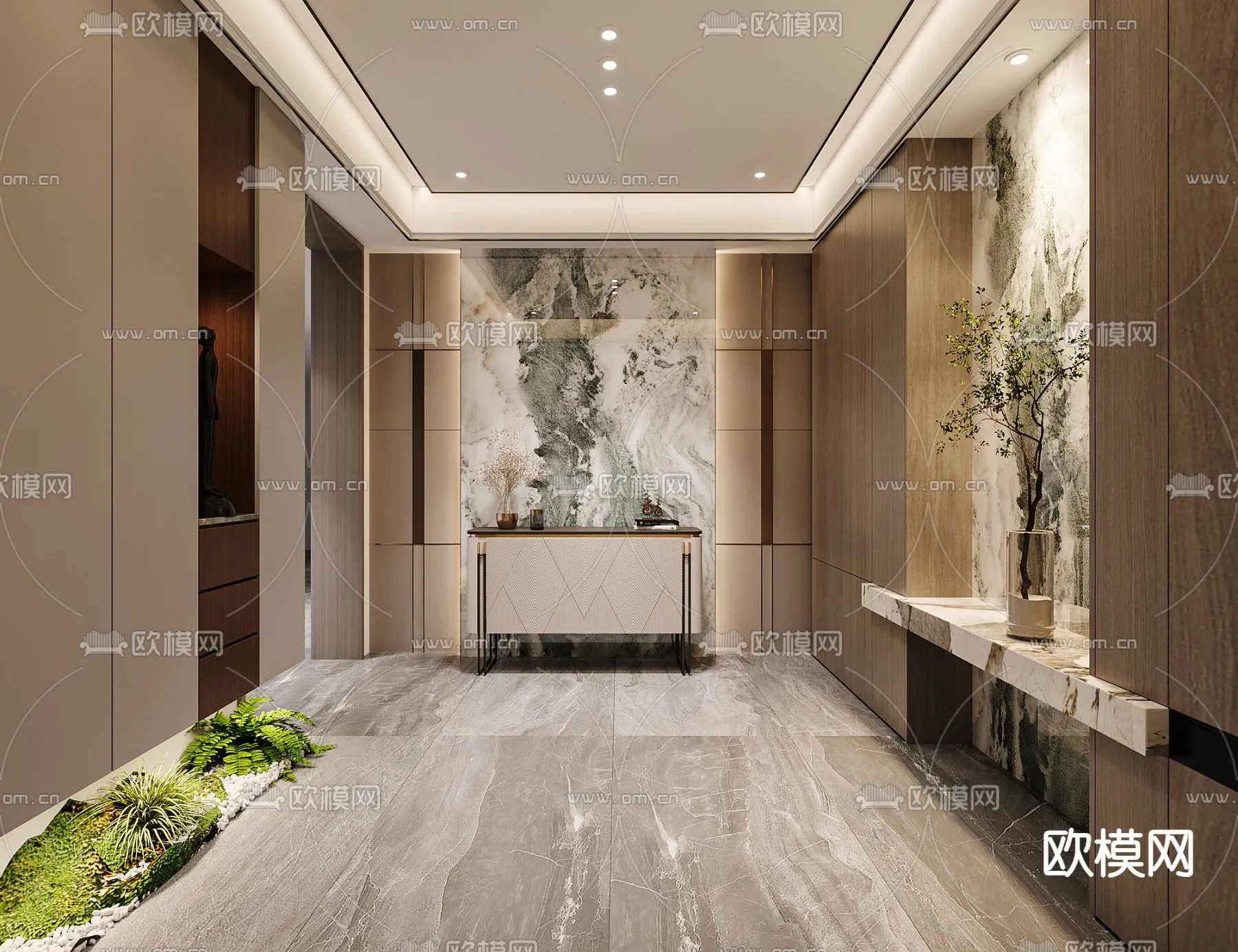 DECORATION - ENTRANCE - VRAY / CORONA - 3D MODEL - 1105