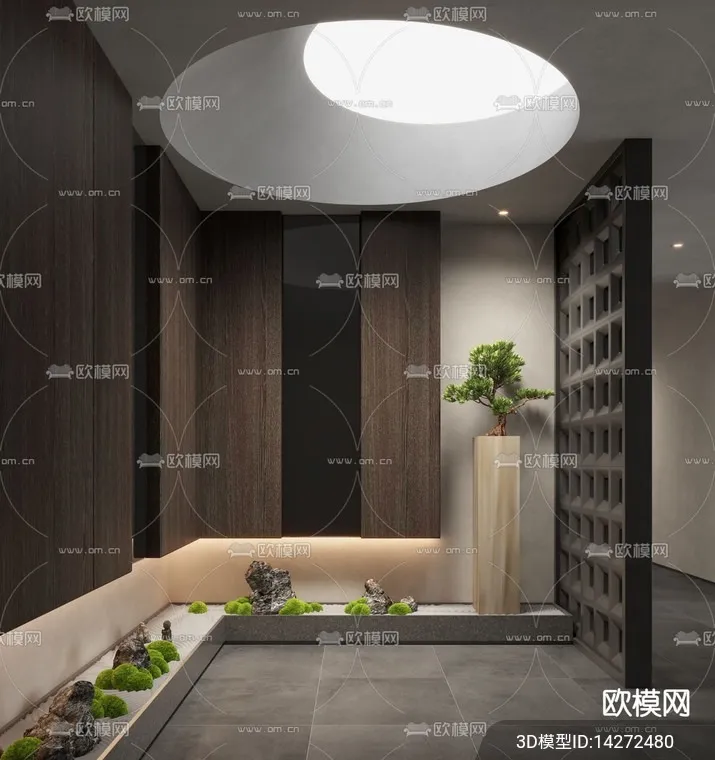 DECORATION - ENTRANCE - VRAY / CORONA - 3D MODEL - 1106