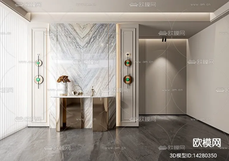 DECORATION - ENTRANCE - VRAY / CORONA - 3D MODEL - 1109