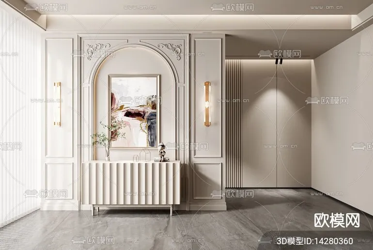 DECORATION - ENTRANCE - VRAY / CORONA - 3D MODEL - 1110