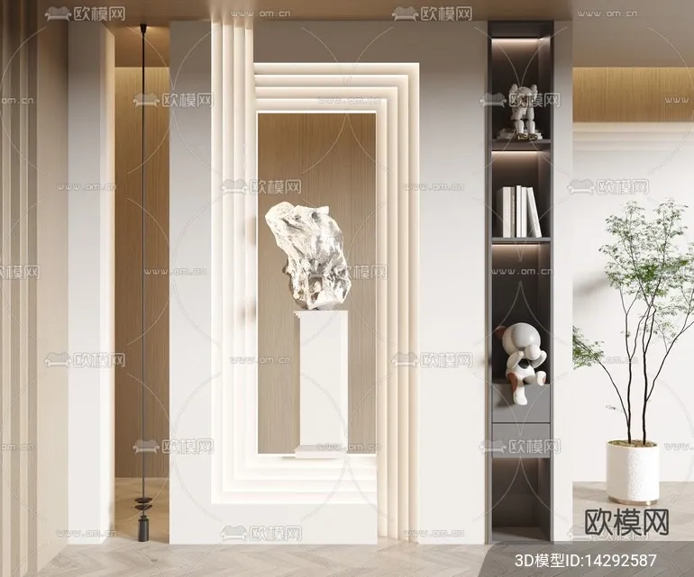 DECORATION - ENTRANCE - VRAY / CORONA - 3D MODEL - 1115
