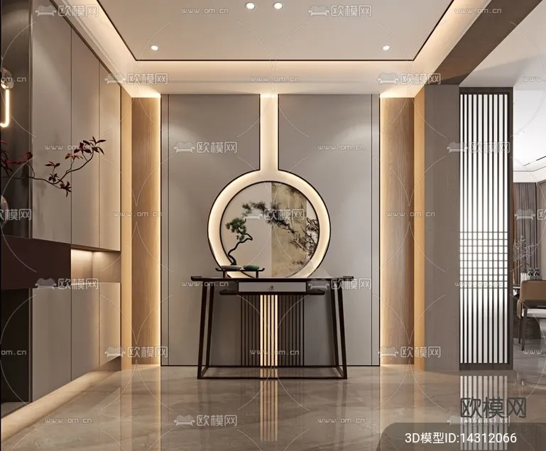 DECORATION - ENTRANCE - VRAY / CORONA - 3D MODEL - 1131